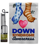 Down Syndrome Awareness - Support Inspirational Vertical Impressions Decorative Flags HG115215 Made In USA