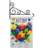 Support Autism Day - Support Inspirational Vertical Impressions Decorative Flags HG115221 Made In USA