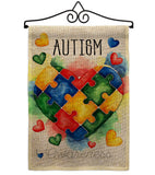 Support Autism Day - Support Inspirational Vertical Impressions Decorative Flags HG115221 Made In USA