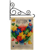 Support Autism Day - Support Inspirational Vertical Impressions Decorative Flags HG115221 Made In USA