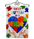 Autism Day - Support Inspirational Vertical Impressions Decorative Flags HG115232 Made In USA