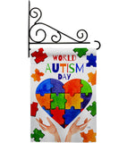 Autism Day - Support Inspirational Vertical Impressions Decorative Flags HG115232 Made In USA