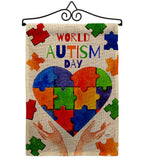 Autism Day - Support Inspirational Vertical Impressions Decorative Flags HG115232 Made In USA