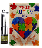 Autism Day - Support Inspirational Vertical Impressions Decorative Flags HG115232 Made In USA