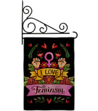 Love Feminsm - Support Inspirational Vertical Impressions Decorative Flags HG115250 Made In USA