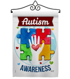 Hope for Autism Awareness - Support Inspirational Vertical Impressions Decorative Flags HG137047 Made In USA