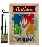 Hope for Autism Awareness - Support Inspirational Vertical Impressions Decorative Flags HG137047 Made In USA