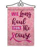 Pink Ribbon - Support Inspirational Vertical Impressions Decorative Flags HG137064 Made In USA