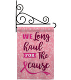 Pink Ribbon - Support Inspirational Vertical Impressions Decorative Flags HG137064 Made In USA