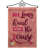 Pink Ribbon - Support Inspirational Vertical Impressions Decorative Flags HG137064 Made In USA