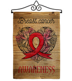 Breast Cancer Awareness - Support Inspirational Vertical Impressions Decorative Flags HG137427 Made In USA