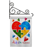 Autism Love - Support Inspirational Vertical Impressions Decorative Flags HG137487 Made In USA