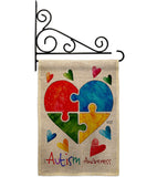 Autism Love - Support Inspirational Vertical Impressions Decorative Flags HG137487 Made In USA