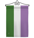 Genderqueer pride - Support Inspirational Vertical Impressions Decorative Flags HG148009 Made In USA