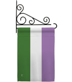 Genderqueer pride - Support Inspirational Vertical Impressions Decorative Flags HG148009 Made In USA