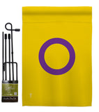 Intersex - Support Inspirational Vertical Impressions Decorative Flags HG148010 Made In USA