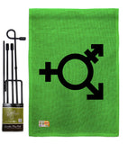 Israeli transgender and genderqueer - Support Inspirational Vertical Impressions Decorative Flags HG148011 Made In USA