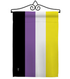 Nonbinary flag - Support Inspirational Vertical Impressions Decorative Flags HG148016 Made In USA