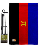 Polyamory flag - Support Inspirational Vertical Impressions Decorative Flags HG148019 Made In USA