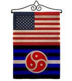 US BDSM rights - Support Inspirational Vertical Impressions Decorative Flags HG148028 Made In USA