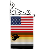 US Bear Brotherhood - Support Inspirational Vertical Impressions Decorative Flags HG148029 Made In USA