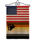 US Bear Brotherhood - Support Inspirational Vertical Impressions Decorative Flags HG148029 Made In USA