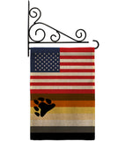 US Bear Brotherhood - Support Inspirational Vertical Impressions Decorative Flags HG148029 Made In USA