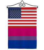 US Bisexual - Support Inspirational Vertical Impressions Decorative Flags HG148030 Made In USA