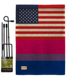 US Bisexual - Support Inspirational Vertical Impressions Decorative Flags HG148030 Made In USA