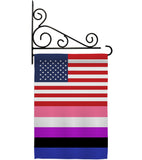 US Genderfluidity Pride - Support Inspirational Vertical Impressions Decorative Flags HG148033 Made In USA