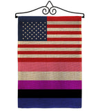 US Genderfluidity Pride - Support Inspirational Vertical Impressions Decorative Flags HG148033 Made In USA