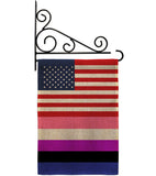 US Genderfluidity Pride - Support Inspirational Vertical Impressions Decorative Flags HG148033 Made In USA