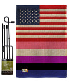 US Genderfluidity Pride - Support Inspirational Vertical Impressions Decorative Flags HG148033 Made In USA