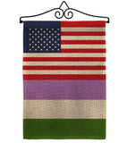 US Genderqueer pride - Support Inspirational Vertical Impressions Decorative Flags HG148034 Made In USA