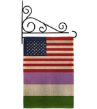 US Genderqueer pride - Support Inspirational Vertical Impressions Decorative Flags HG148034 Made In USA