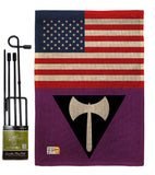 US Labrys Pride - Support Inspirational Vertical Impressions Decorative Flags HG148037 Made In USA