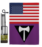 US Labrys Pride - Support Inspirational Vertical Impressions Decorative Flags HG148037 Made In USA