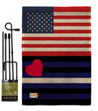 US Leather Pride - Support Inspirational Vertical Impressions Decorative Flags HG148038 Made In USA