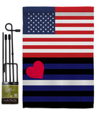 US Leather Pride - Support Inspirational Vertical Impressions Decorative Flags HG148038 Made In USA