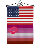 US Lipstick lesbian - Support Inspirational Vertical Impressions Decorative Flags HG148039 Made In USA