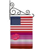 US Lipstick lesbian - Support Inspirational Vertical Impressions Decorative Flags HG148039 Made In USA