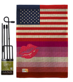 US Lipstick lesbian - Support Inspirational Vertical Impressions Decorative Flags HG148039 Made In USA