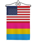 US Pansexual pride - Support Inspirational Vertical Impressions Decorative Flags HG148043 Made In USA