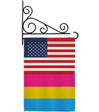 US Pansexual pride - Support Inspirational Vertical Impressions Decorative Flags HG148043 Made In USA