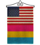 US Pansexual pride - Support Inspirational Vertical Impressions Decorative Flags HG148043 Made In USA