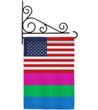 US Polysexuality - Support Inspirational Vertical Impressions Decorative Flags HG148045 Made In USA