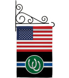 US Pony Pride - Support Inspirational Vertical Impressions Decorative Flags HG148046 Made In USA
