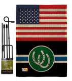 US Pony Pride - Support Inspirational Vertical Impressions Decorative Flags HG148046 Made In USA