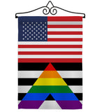 US Straight Allies For Equality - Support Inspirational Vertical Impressions Decorative Flags HG148048 Made In USA