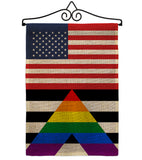 US Straight Allies For Equality - Support Inspirational Vertical Impressions Decorative Flags HG148048 Made In USA